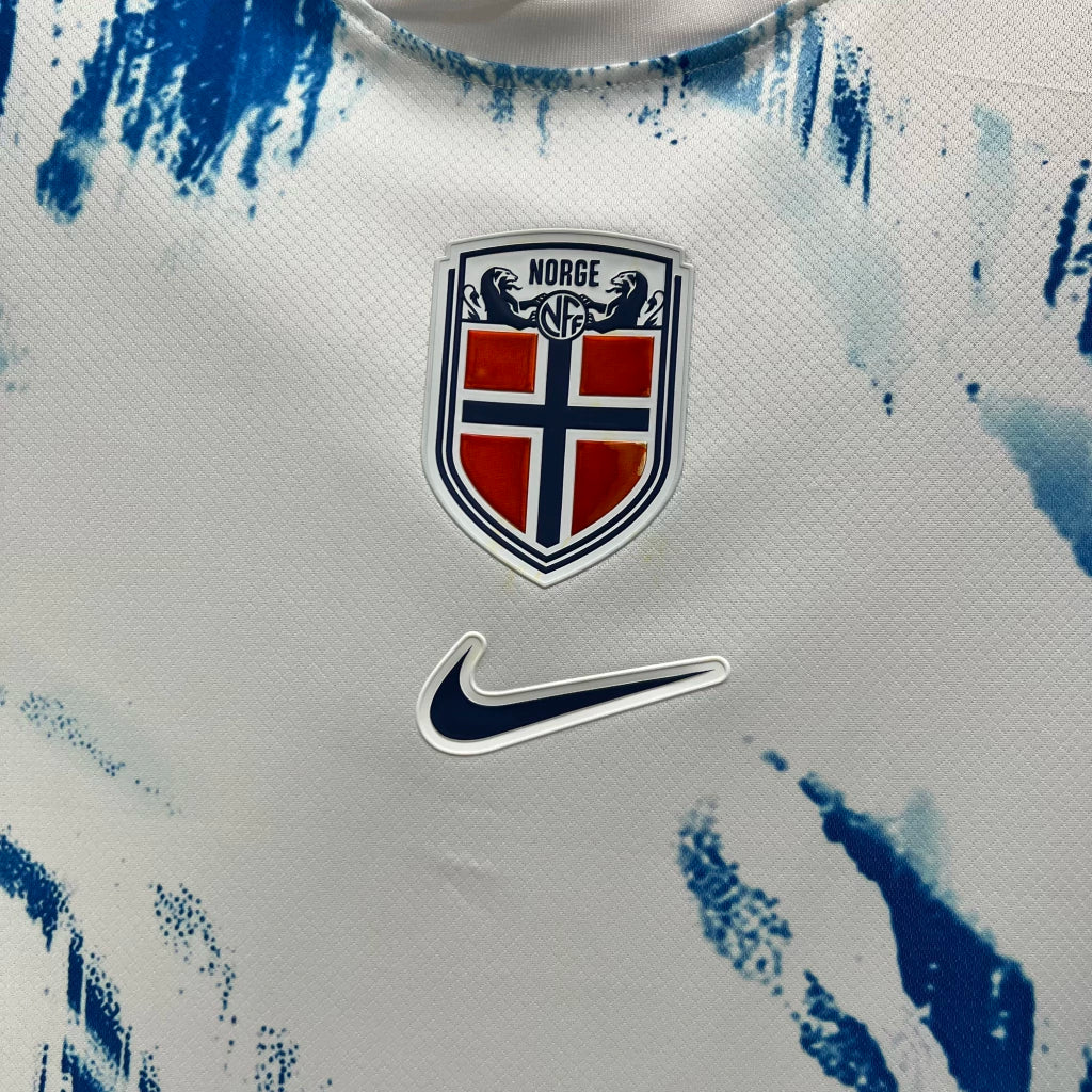 Camiseta de hombre de la selección nacional de Noruega visitante - 24/25