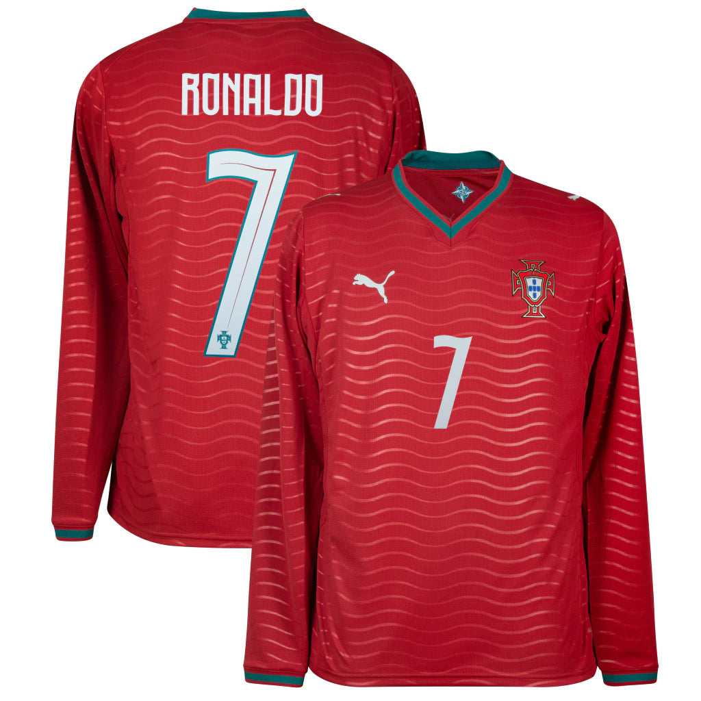Man's Long Sleeve Portugal National Team Home - 26/27