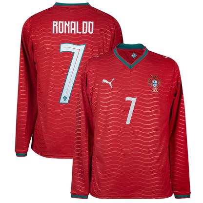 Man's Long Sleeve Portugal National Team Home - 26/27