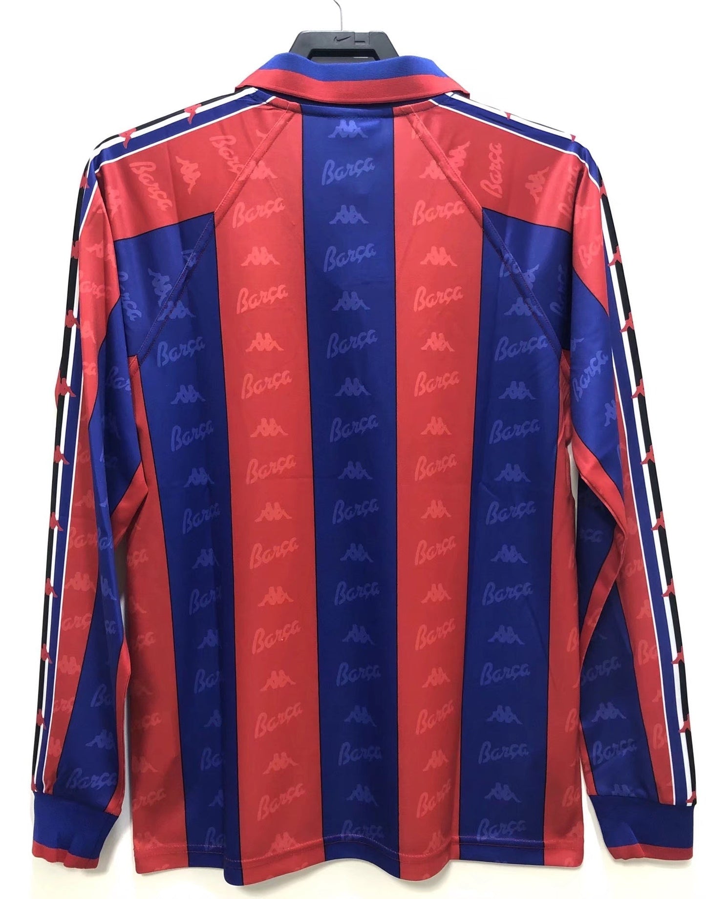 Maillot Rétro Homme Manches Longues Domicile du FC Barcelone - Saison 1996/97