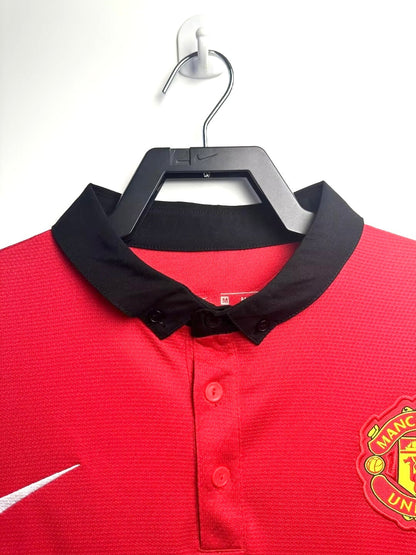Maillot Rétro Homme Manches Longues Domicile Manchester United - 2013/2014