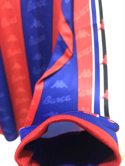 Maillot Rétro Homme Manches Longues Domicile du FC Barcelone - Saison 1996/97