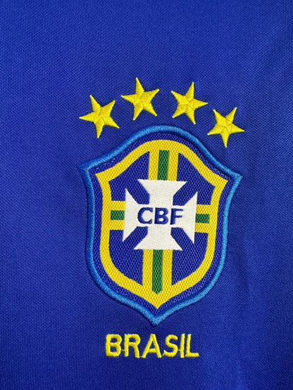 Maillot rétro à manches longues de l'équipe nationale du Brésil 1998