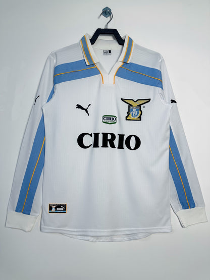 Camiseta retro de manga larga de hombre del equipo Lazio - 1998/00