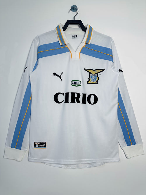 Camiseta retro de manga larga de hombre del equipo Lazio - 1998/00