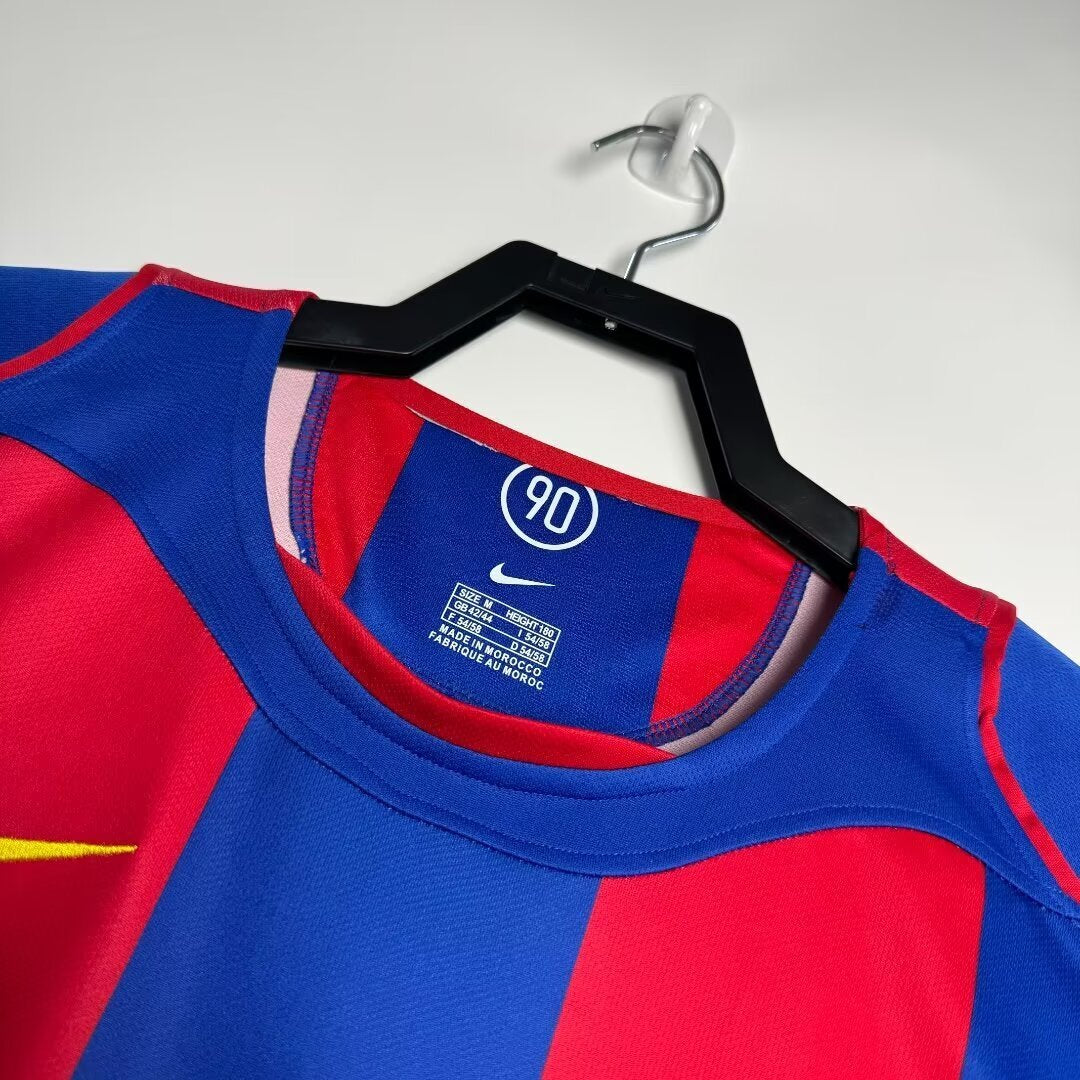 Maillot Rétro Homme Domicile FC Barcelone - 2004/2005