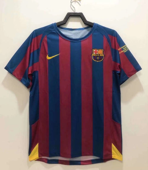Maillot Rétro Homme Domicile Barcelone Ligue des Champions - 2005/06