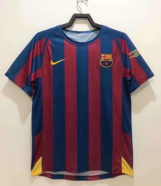 Camiseta retro de hombre del FC Barcelona Champions League Local - Temporada 2005/06