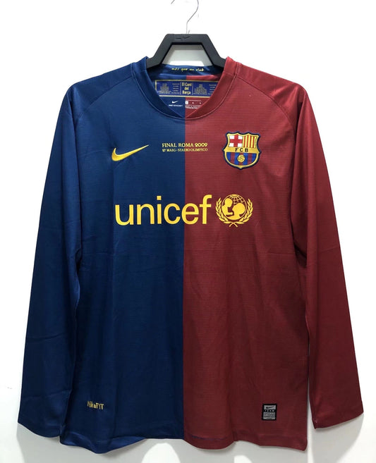 Camiseta de manga larga retro de hombre del FC Barcelona - temporada 2008/09