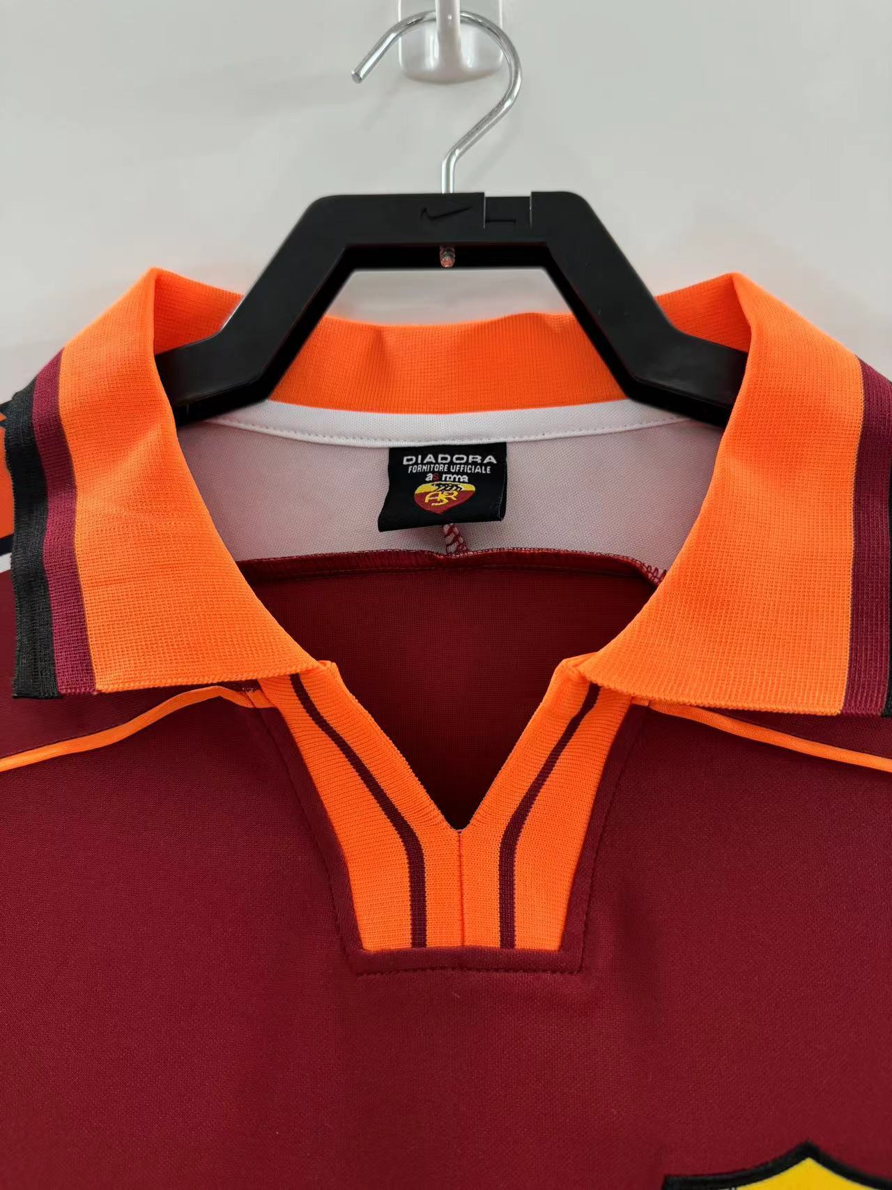 Camiseta retro para hombre del equipo Roma - 1998/1999