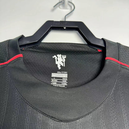 Maillot rétro à manches longues Manchester United Noir - Saison 2007/2008