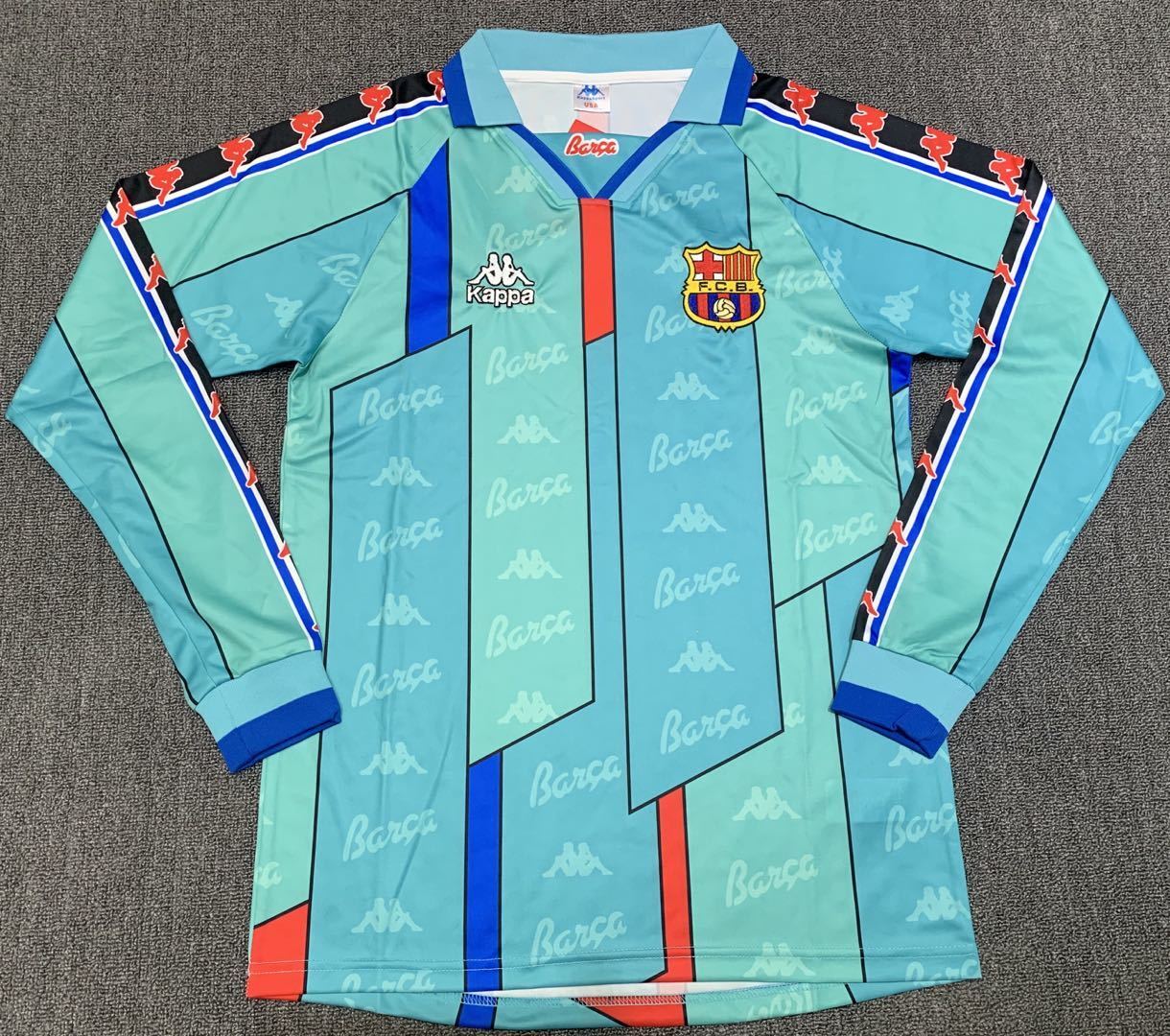 Maillot Rétro Homme Manches Longues Extérieur Barcelone - 1996/97
