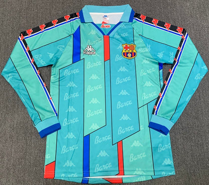Maillot Rétro Homme Manches Longues Extérieur Barcelone - 1996/97