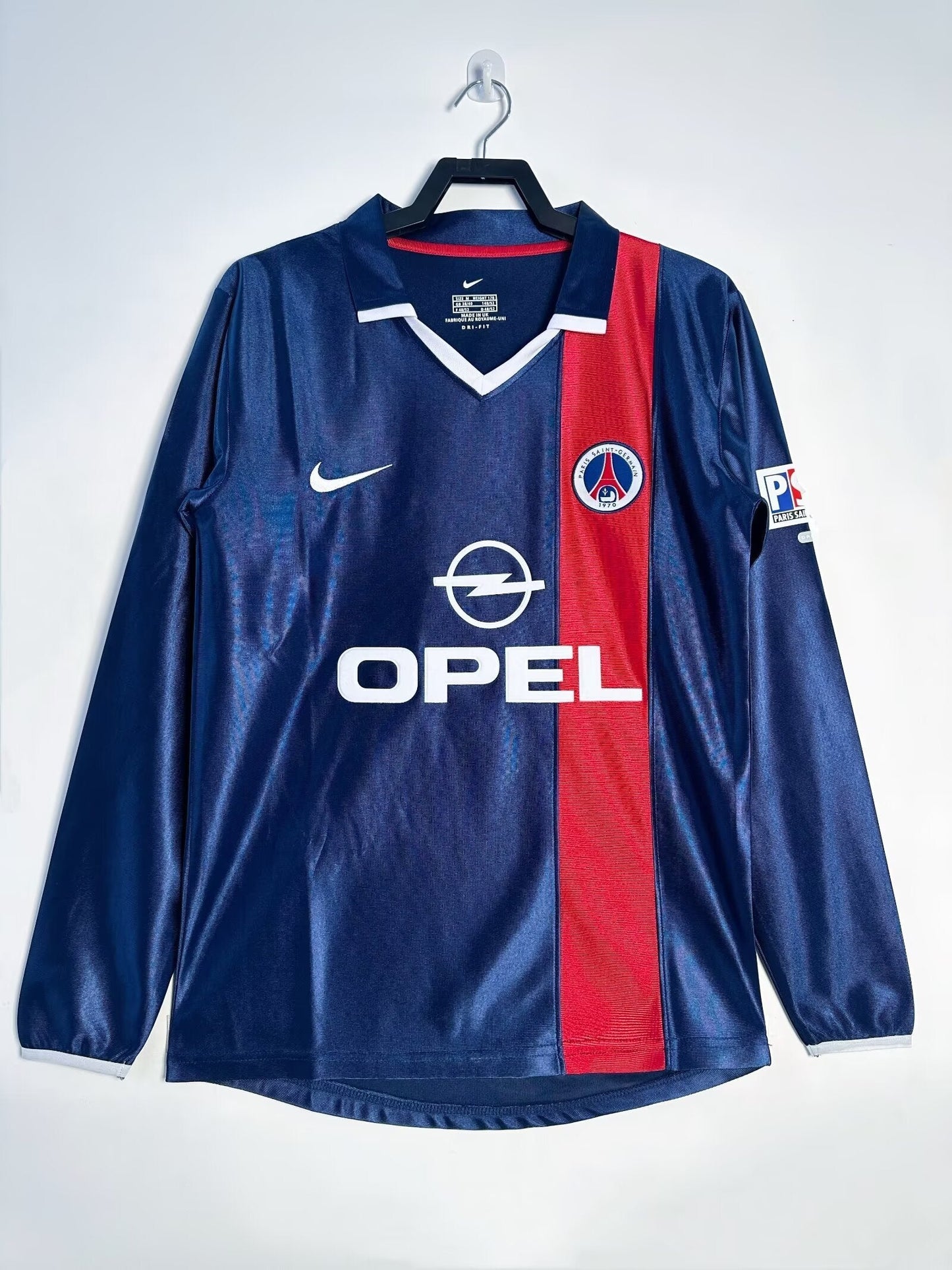Camiseta Retro de Hombre Manga Larga PSG Local - 2001/02