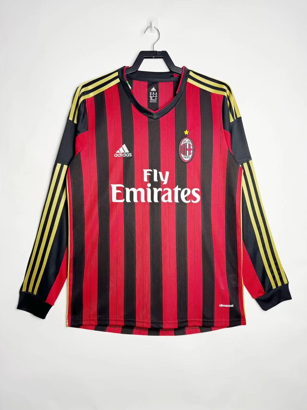 Camiseta retro de manga larga del Milan para hombre - 2013/2014