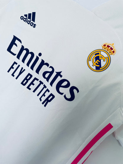 Camiseta Retro de Hombre Real Madrid Equipo Local Jugador- 2021
