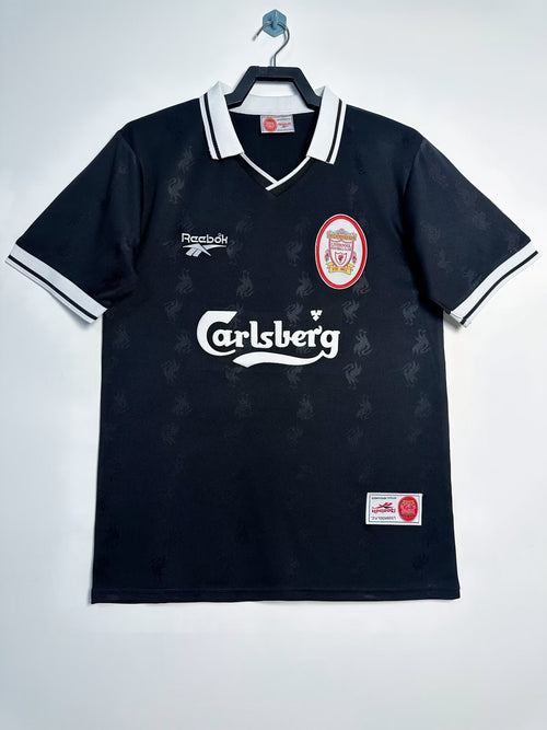 Camiseta Retro Liverpool Negra para Hombre - 1996/1997
