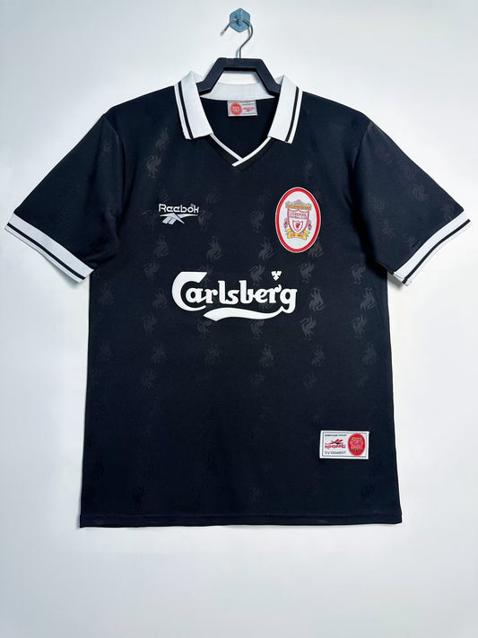 Camiseta Retro Liverpool Negra para Hombre - 1996/1997