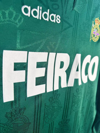 Camiseta retro de manga larga para hombre del Deportivo La Coruña - Temporada 1999/00