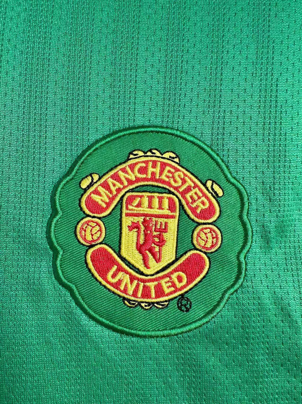 Maillot Rétro Homme Manchester United Équipe Vert Gardien de But - 2007/08
