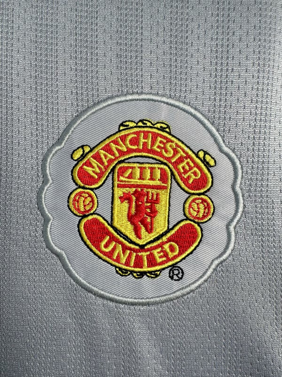 Maillot Rétro Homme Manches Longues Manchester United Gardien Gris - Saison 2007/08
