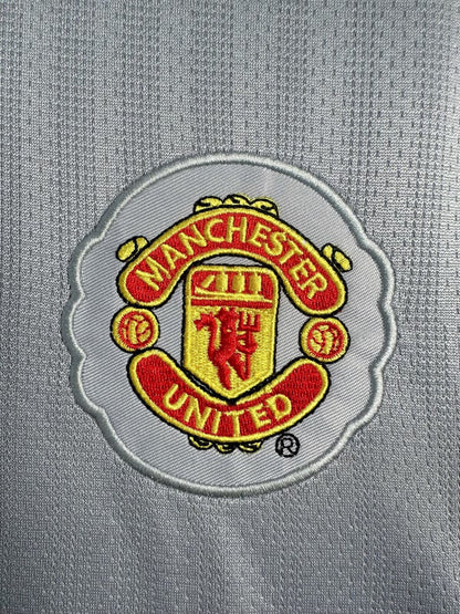 Maillot Rétro Homme Manches Longues Manchester United Gardien Gris - Saison 2007/08