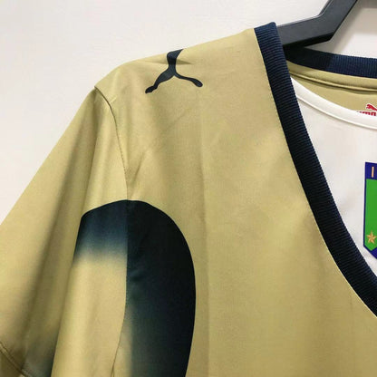 Camiseta Retro de Hombre Italia Selección Nacional GK Dorada - 2006