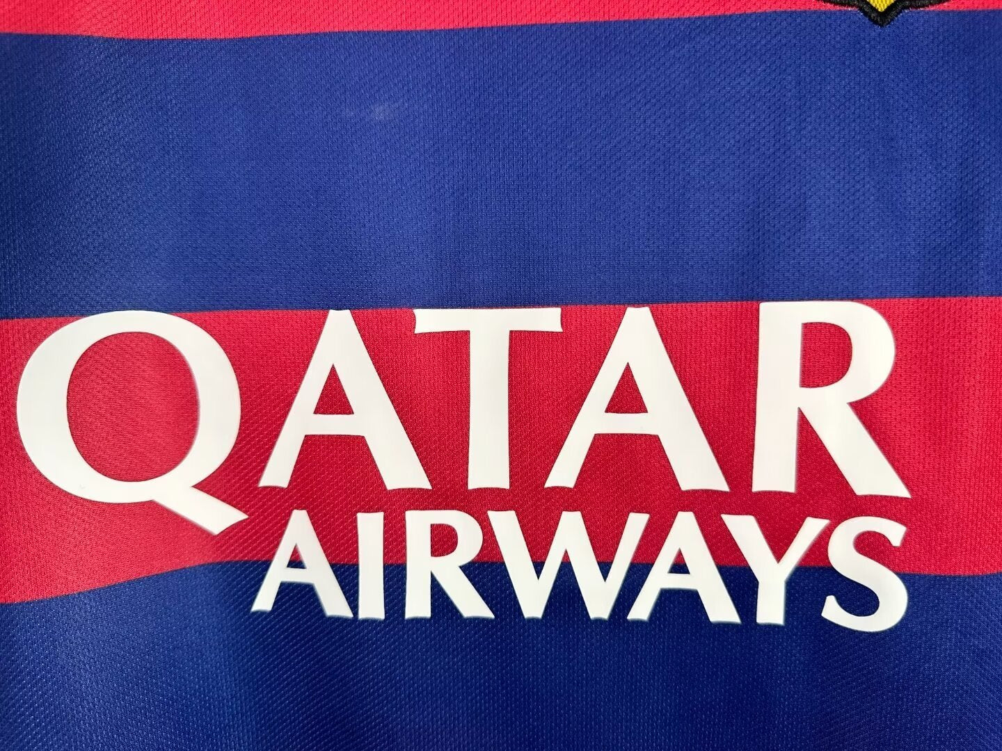 Maillot rétro à manches longues du FC Barcelone pour homme, saison 2015/16