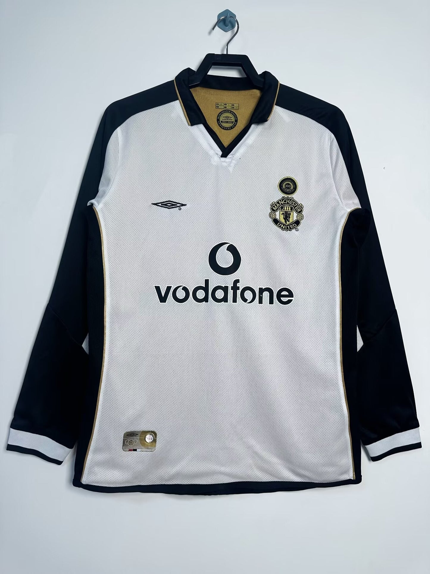 Maillot Rétro Homme Manches Longues Manchester United Double Face - Saison 2001/02