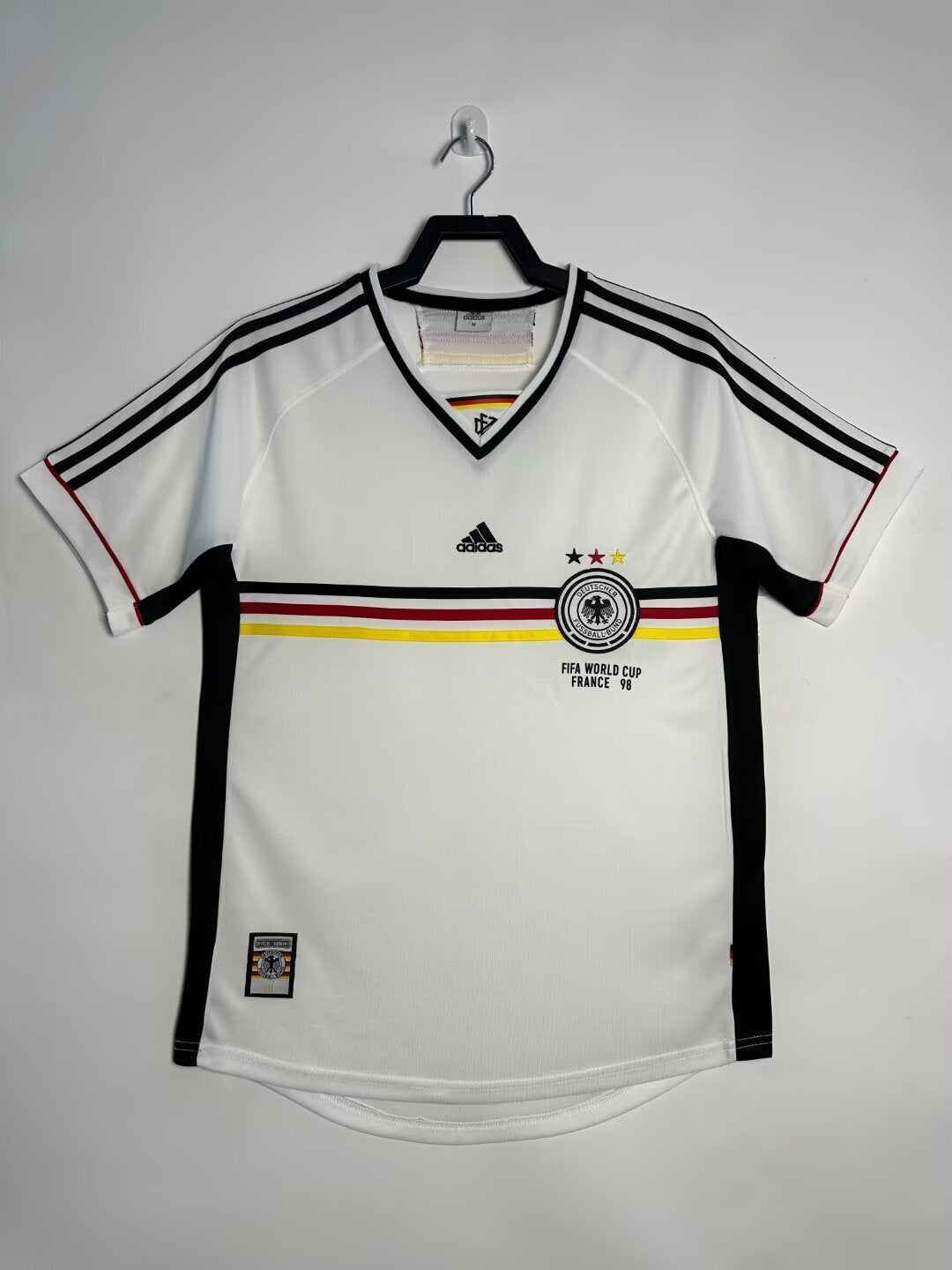 Maillot Rétro Homme Équipe Nationale d'Allemagne Blanc - 1998