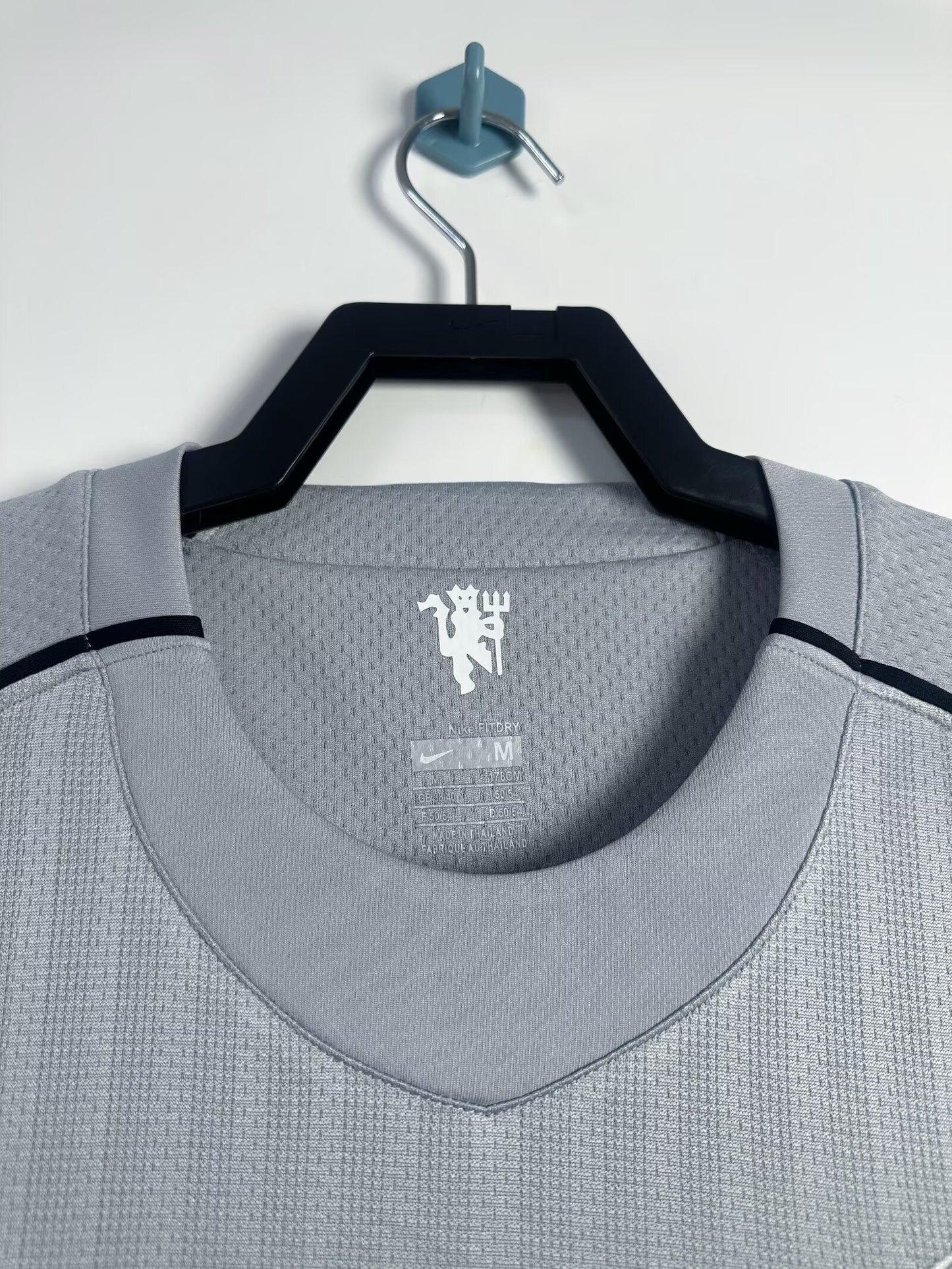 Maillot Rétro Homme Manches Longues Manchester United Gardien Gris - Saison 2007/08