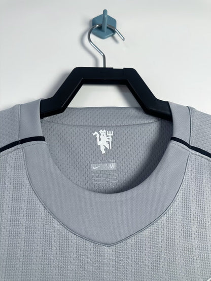 Maillot Rétro Homme Manches Longues Manchester United Gardien Gris - Saison 2007/08