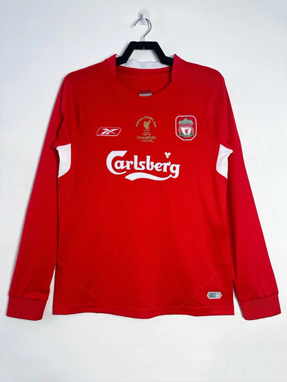 Maillot Rétro Homme Manches Longues Domicile Liverpool - 2004/2005