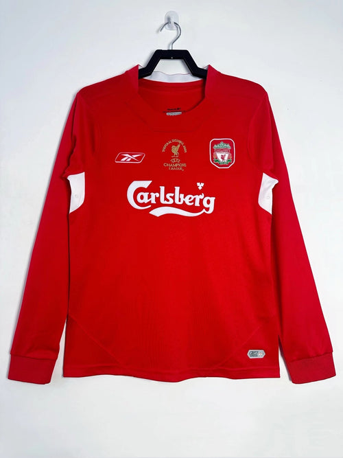 Maillot Rétro Homme Manches Longues Domicile Liverpool - 2004/2005