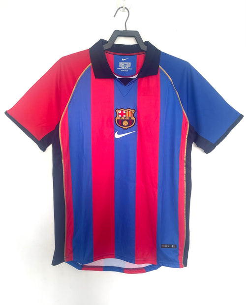Camiseta retro de hombre del FC Barcelona (local) - Temporada 2001/02