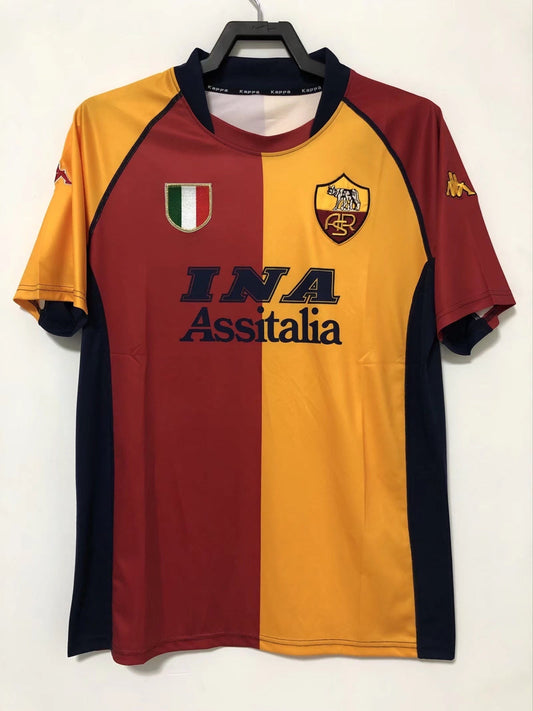 Camiseta Retro de Hombre Equipo Roma - 2000/01