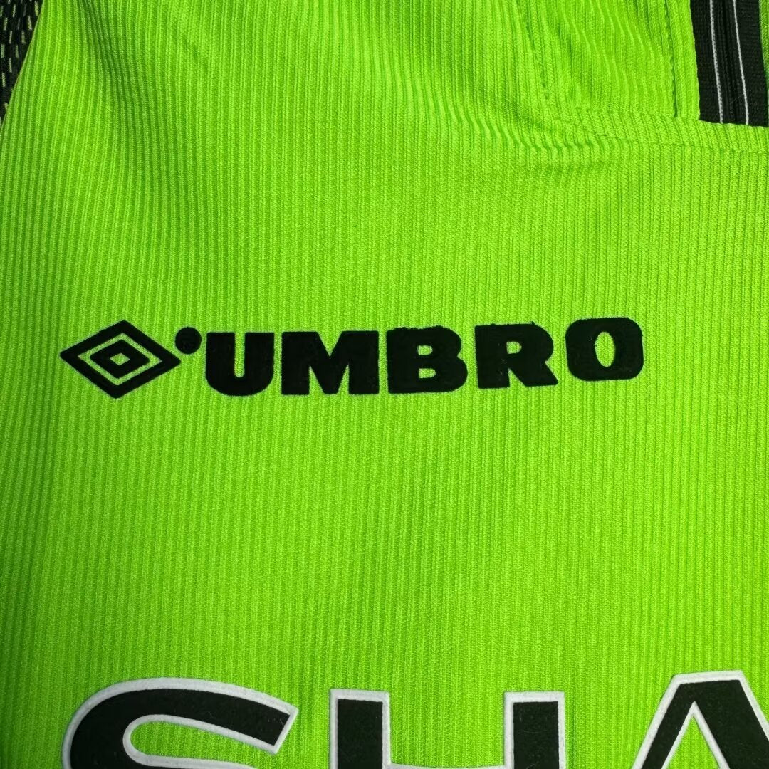 Camiseta Retro Manga Larga de Hombre Manchester United Portero Verde - Temporada 1998/1999