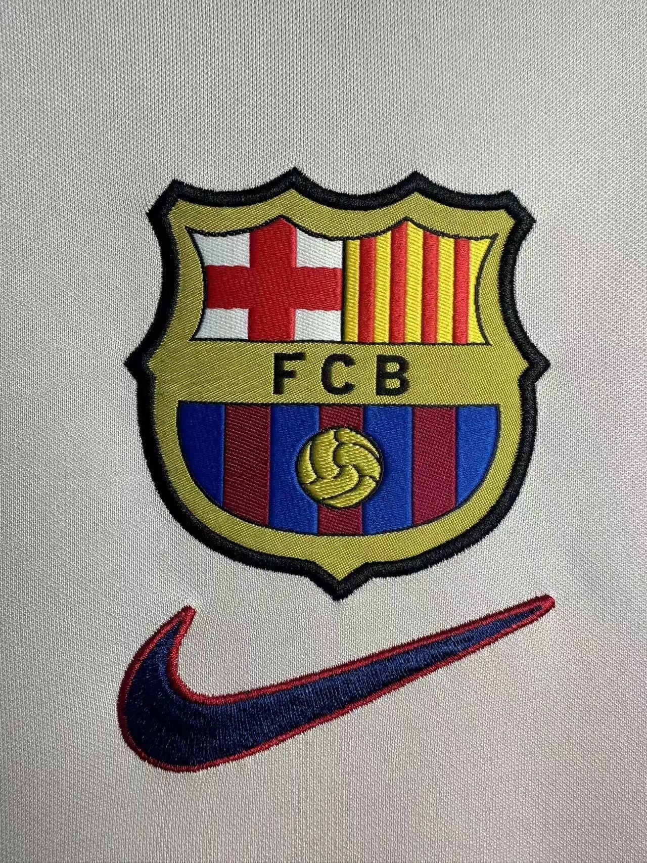 Maillot Rétro Homme Manches Longues Extérieur Barcelone - 1998/99