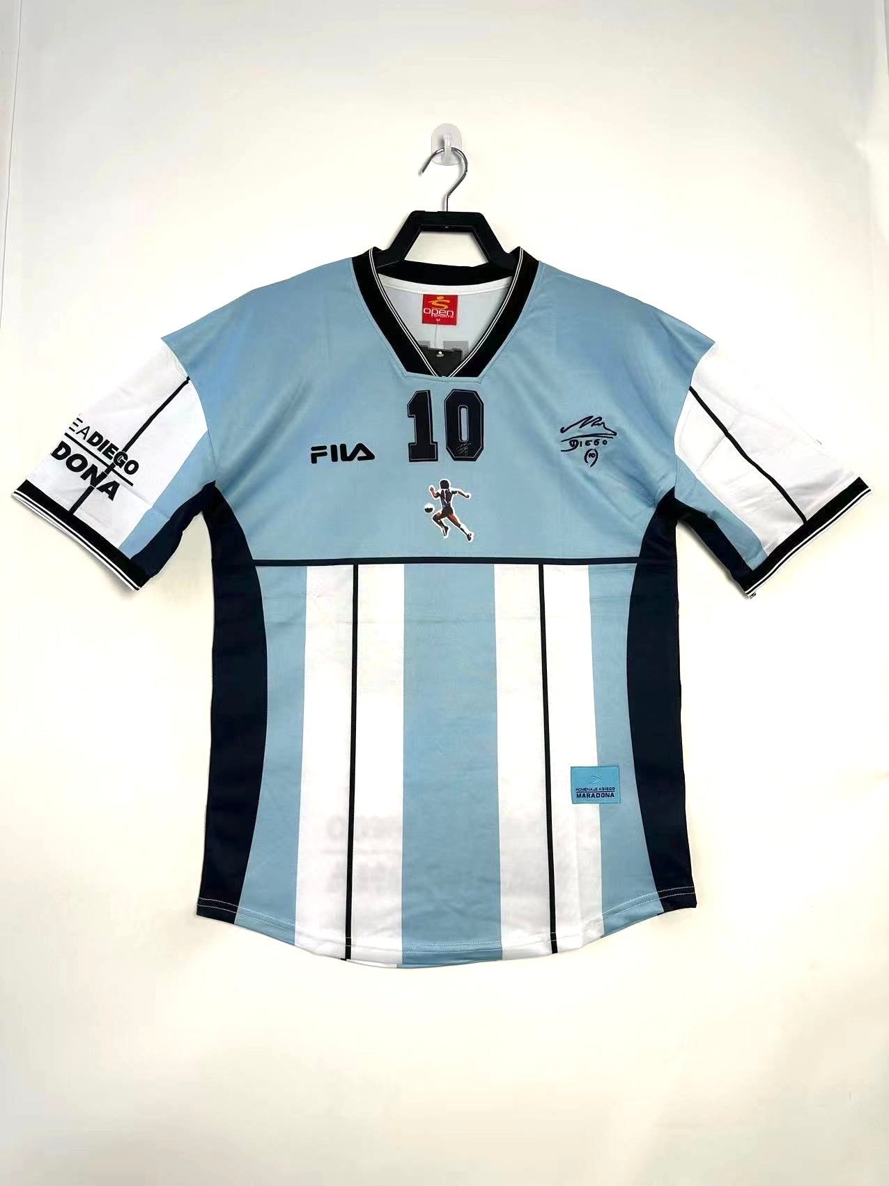 Camiseta Retro Argentina Hombre Selección Nacional Maradona Edición Conmemorativa - 2001