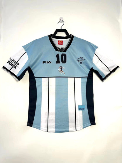 Camiseta Retro Argentina Hombre Selección Nacional Maradona Edición Conmemorativa - 2001