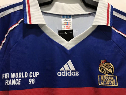 Camiseta Retro Hombre Manga Larga Selección Nacional de Francia Local - 1998