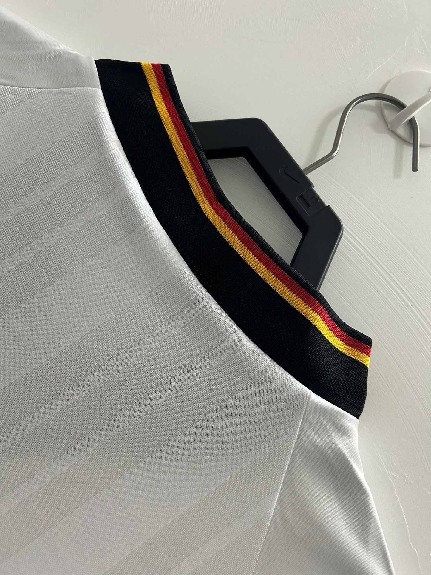 Camiseta Retro de Hombre Selección Nacional de Alemania Blanca - 1992