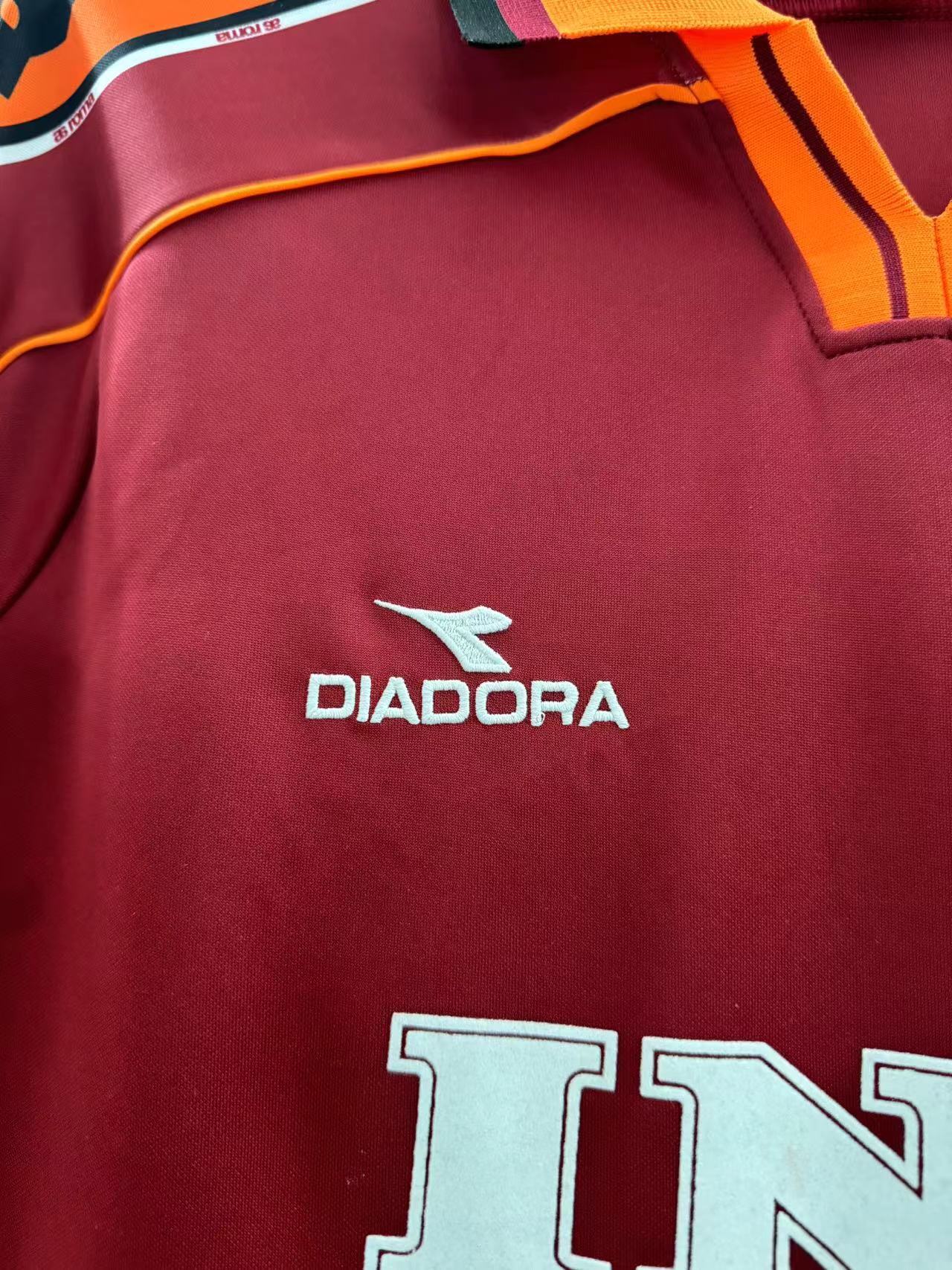Camiseta retro para hombre del equipo Roma - 1998/1999