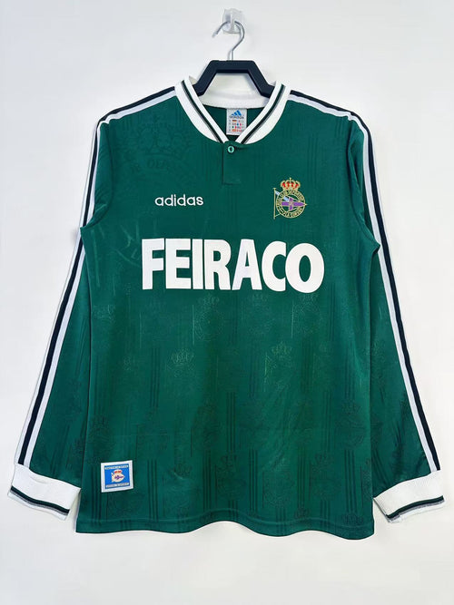 Camiseta retro de manga larga para hombre del Deportivo La Coruña - Temporada 1999/00