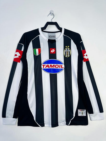 Maillot rétro manches longues domicile Juventus pour homme - 2002/03