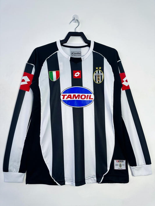Maillot rétro manches longues domicile Juventus pour homme - 2002/03