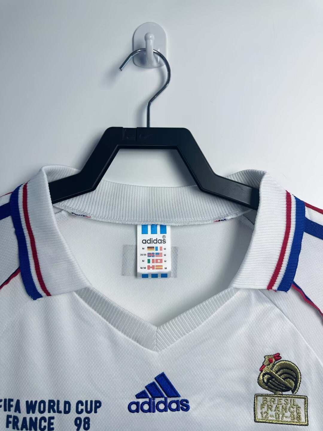 Camiseta retro de manga larga de la selección nacional de Francia para hombre - 1998