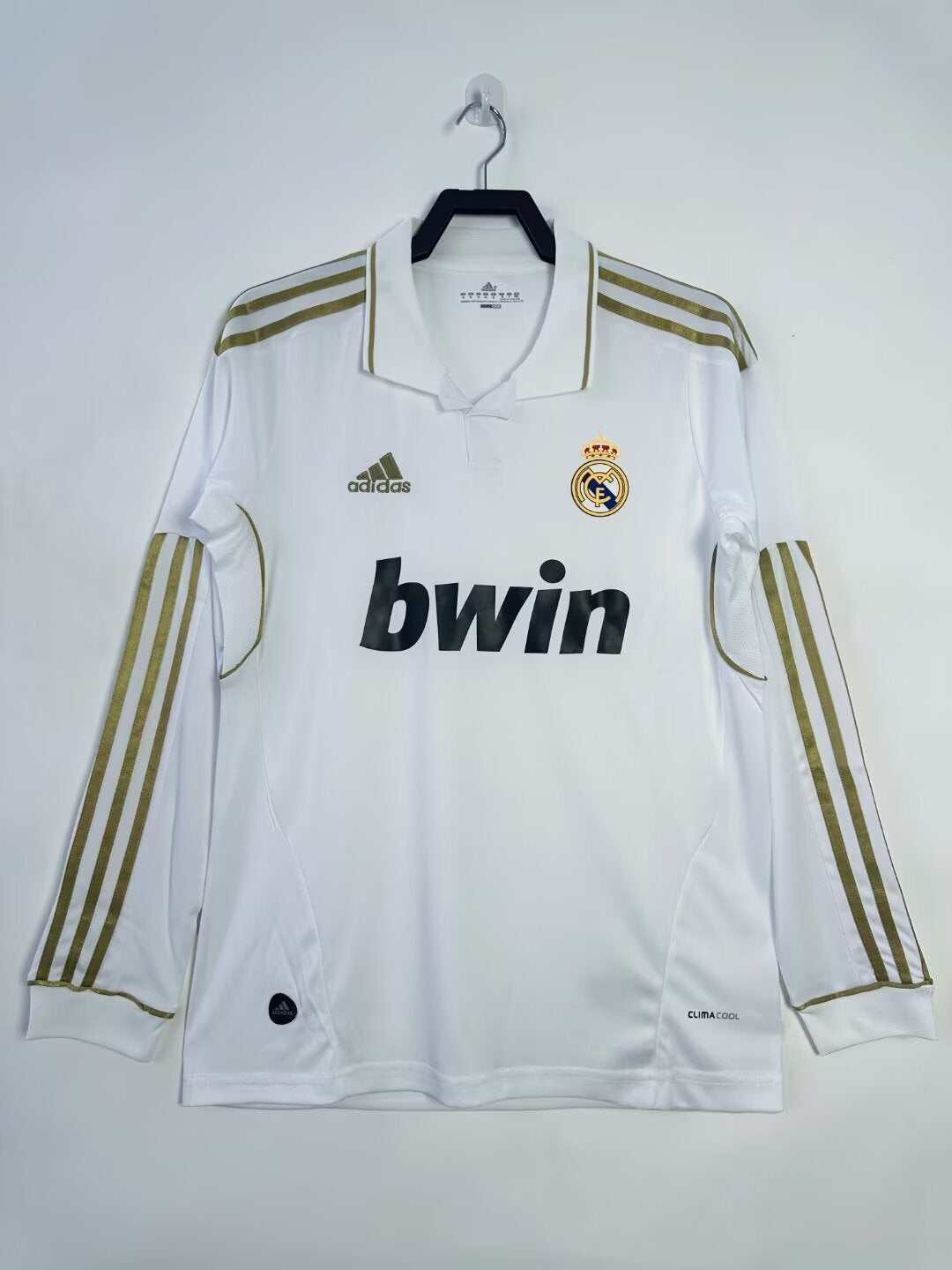 Retro Long Sleeve Real Madrid Adidas Home - 2011/12