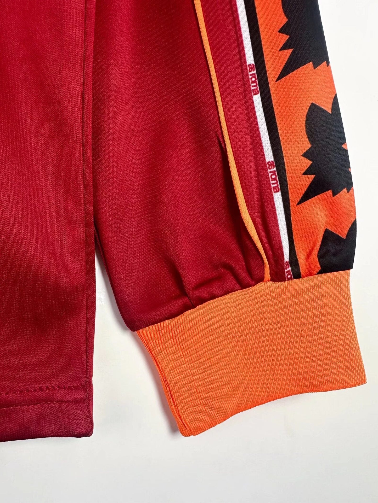 Man's Retro Long Sleeve Roma Team Home - 1998/99