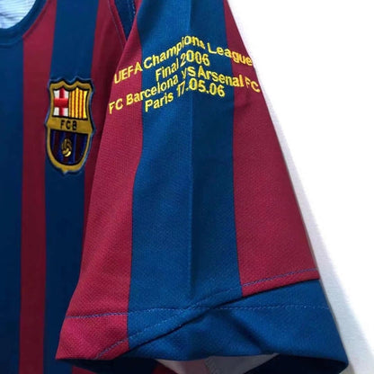 Maillot Rétro Homme Domicile Barcelone Ligue des Champions - 2005/06